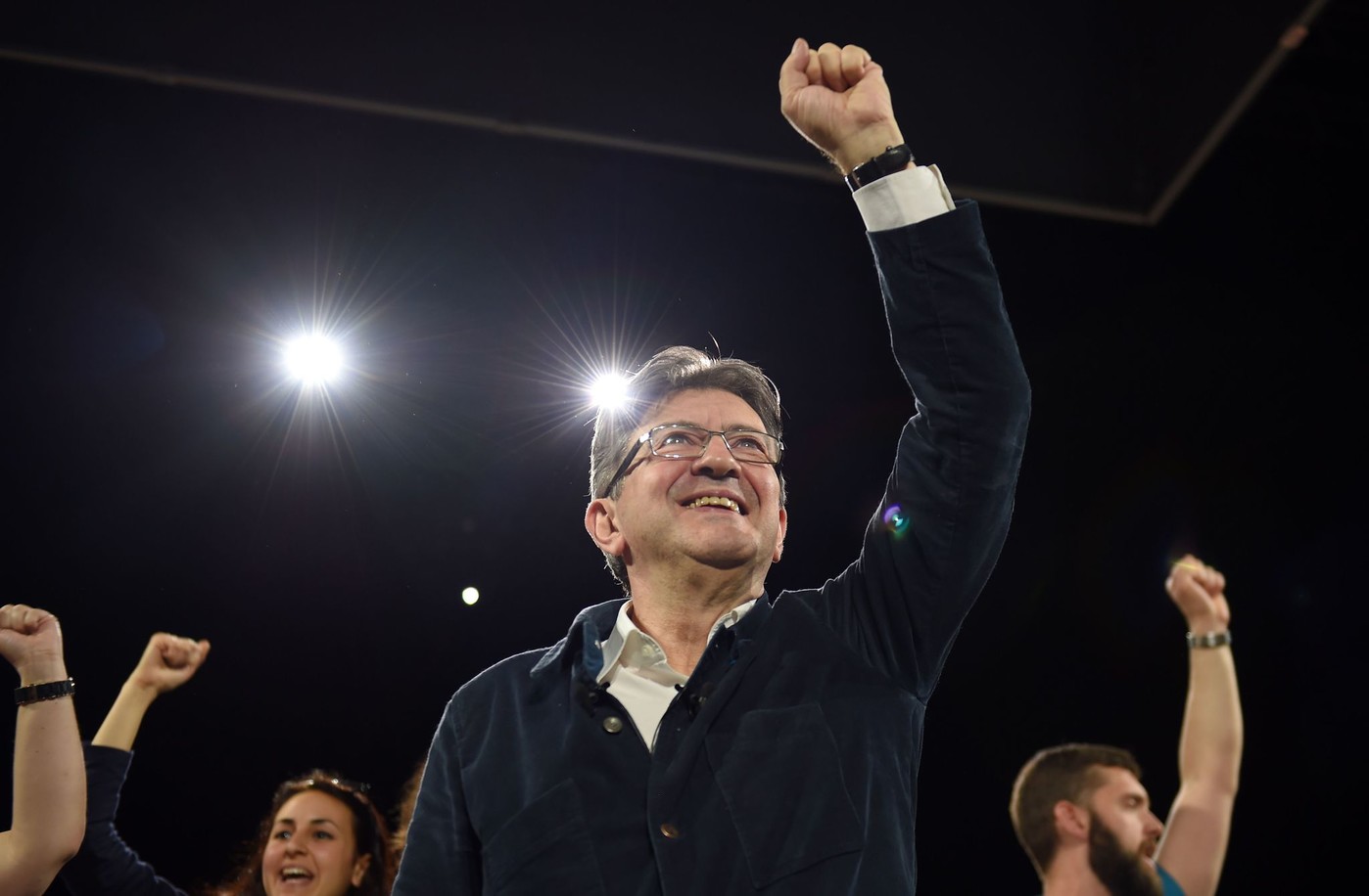 Jean Luc Melenchon candidat France insoumise lelection presidentielle 2017 meeting Chateauroux 2 avril 2017 0 1398 916