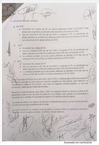 Preacuerdo metal Cádiz - Subidas salariales