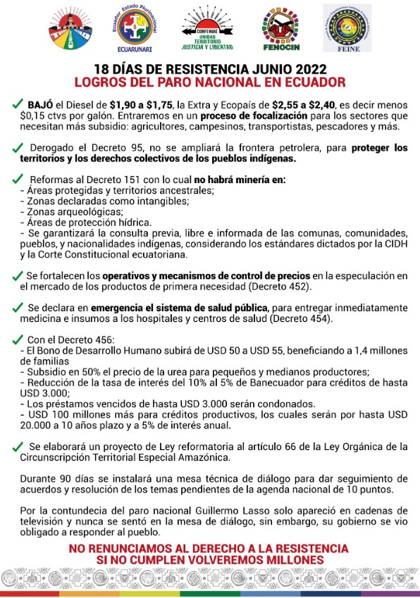 Agreement conaie Ecuador Image CONAIE